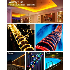 Ollny's 100 leds 33ft color changing rope lights can be used in various occasions