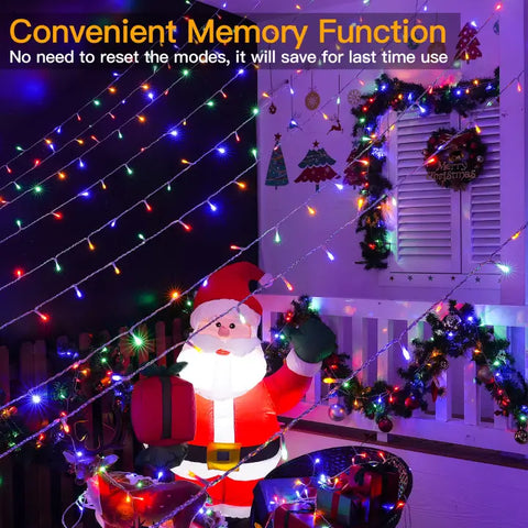 Ollny's 400 leds Multicolor Christmas lights with memory function