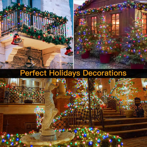Ollny's 400 leds multicolor string lights are perfect for holiday decorations