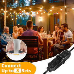 Ollny's 100ft G40 outdoor string lights can connect up to 8 sets