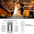 Use remote control and controller to switch 8 Lighting modes of 262ft warm white wedding fairy lights