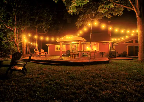 How to Set up Outdoor String Lights Using Copper Pipes