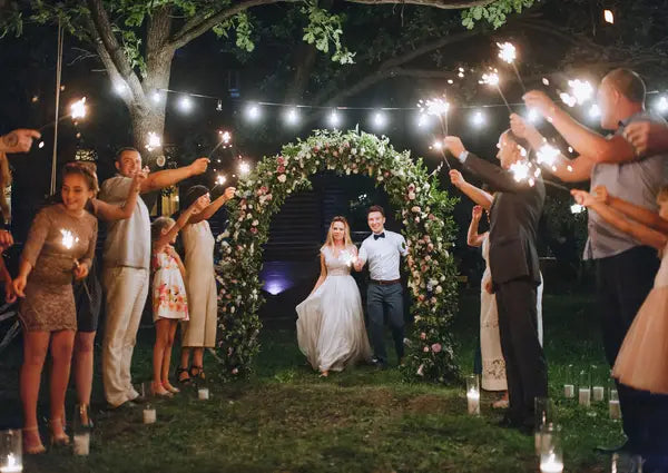 6 Gorgeous Ideas for Using String Lights Throughout Your Wedding