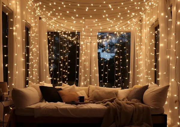 How to Hang Christmas Lights on the Ceiling Easily