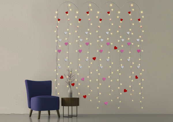 Learn How to Make a ‘Love and Light’ By Curtain String Lights