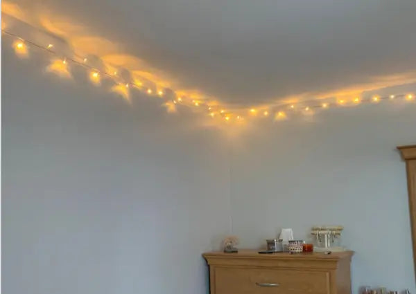 How to Hang Fairy Lights On the Ceiling