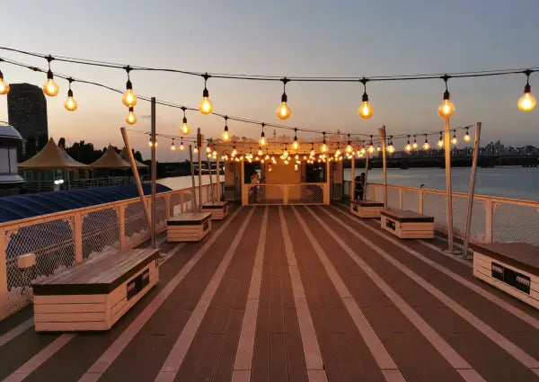 How to Hang Patio Lights on a Deck