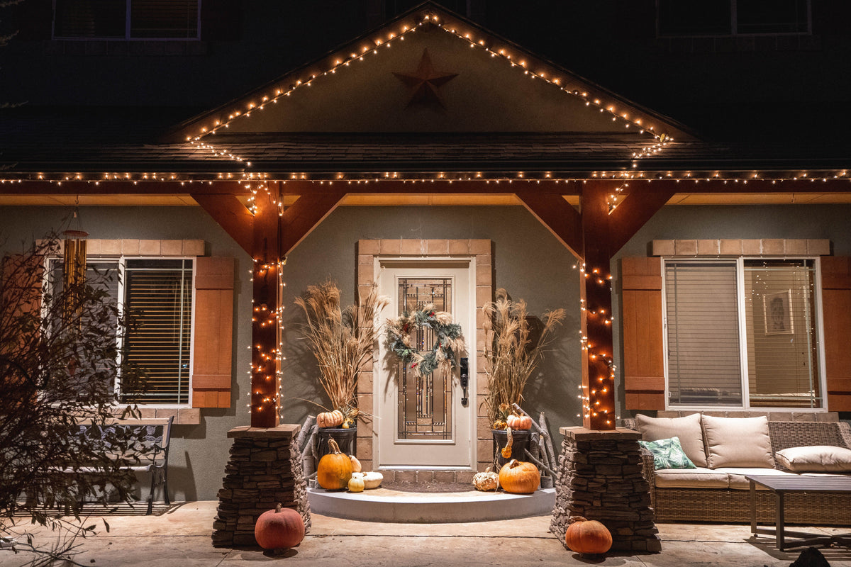 How to Transition Your Halloween Lighting Into Thanksgiving