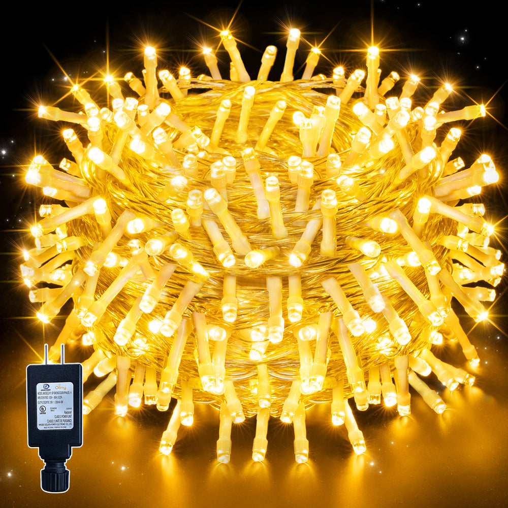 
                  
                    Ollny 66ft 200 LED Christmas String Lights, 8 Lighting Modes 3 Timing Waterproof Indoor Outdoor Christmas Lights for Holiday Decorations, Warm-white
                  
                