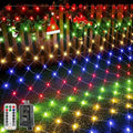 210 LED 10*7ft Multicolor IP67 Net Lights (Clear Cable, Plug in, 8 Modes, Connectable)