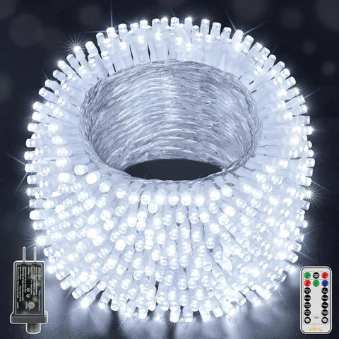1000 led cool white LED Christmas lights are super long