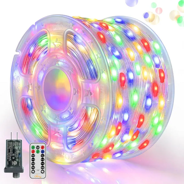 Ollny 1000led clear cable outdoor Christmas lights