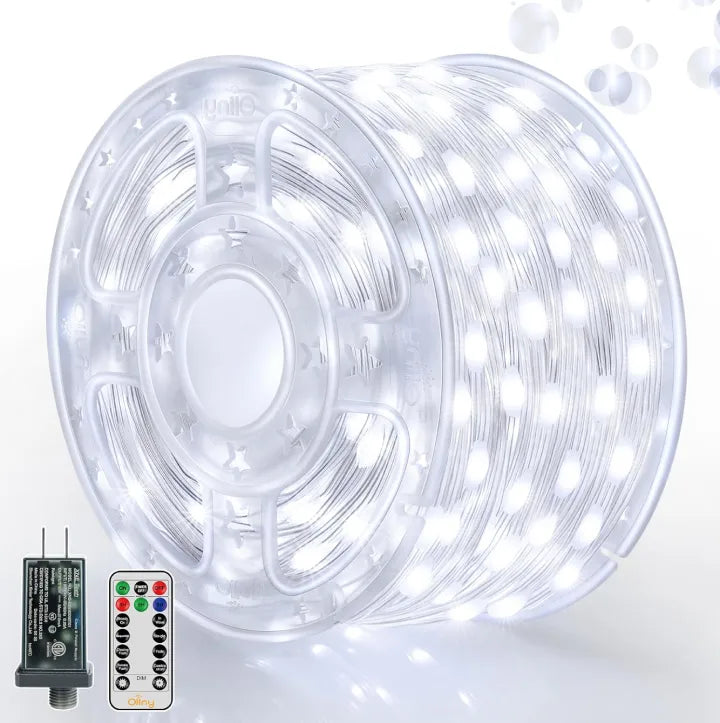 Ollny 1000led clear cable string lights