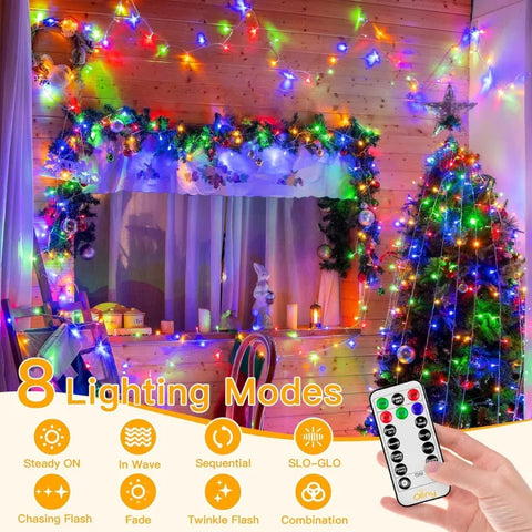 Colorful string lights with remote control