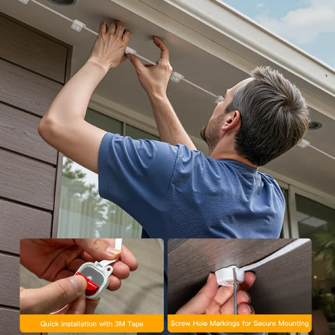 Ollny Smart RGBIC Permanent Outdoor Lights