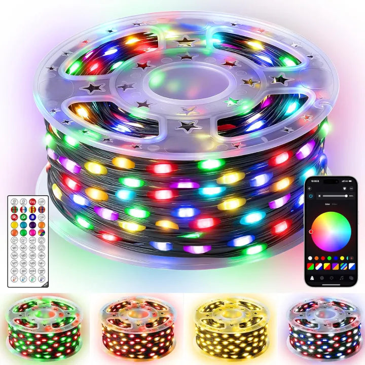 RGB LED light with remote control and app 
