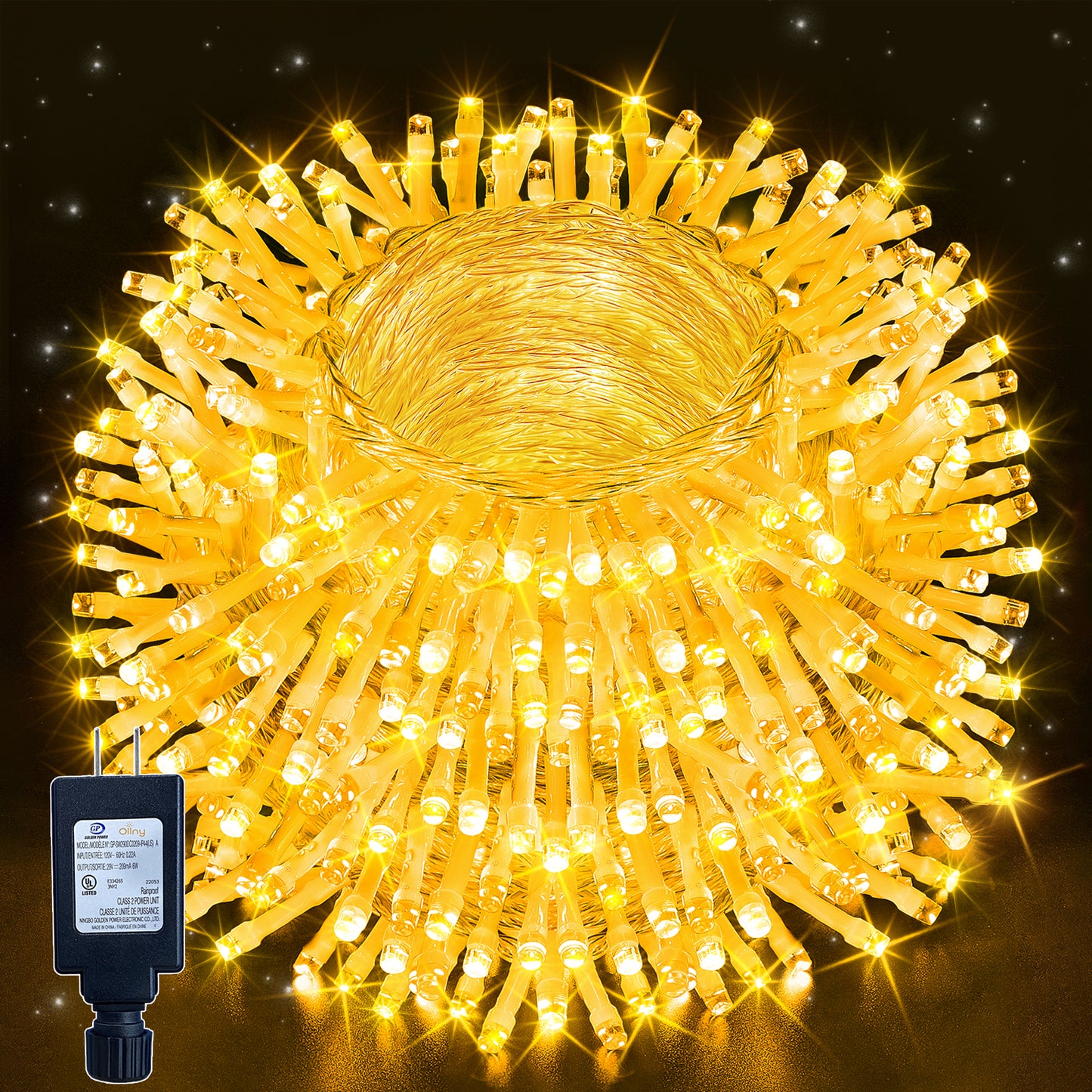 
                  
                    Ollny 66/164ft 200/500 LED Christmas String Lights, 8 Lighting Modes 3 Timing Waterproof Indoor Outdoor Christmas Lights for Holiday Decorations
                  
                