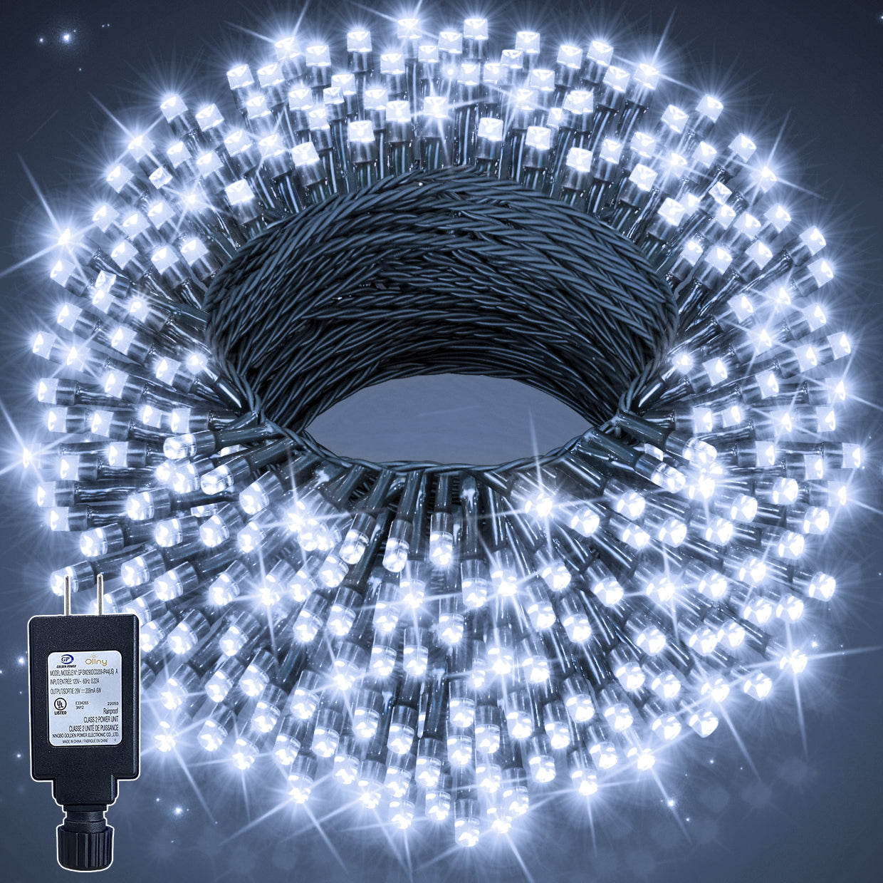
                  
                    Ollny 66/131ft 200/400 LED Christmas String Lights, 8 Lighting Modes 3 Timing Waterproof Indoor Outdoor Christmas Lights for Party Garden Holiday Decorations
                  
                