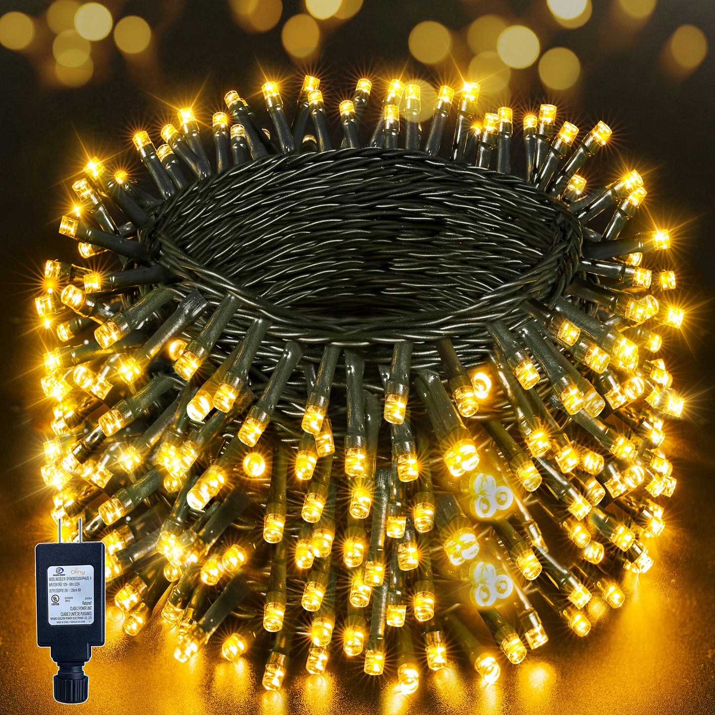 
                  
                    Ollny 66/131ft 200/400 LED Christmas String Lights, 8 Lighting Modes 3 Timing Waterproof Indoor Outdoor Christmas Lights for Party Garden Holiday Decorations
                  
                