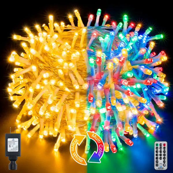 Fairy Lights 23 Ft 50 Led Globe Twinkle Christmas Lights With Remote C —  CHIMIYA