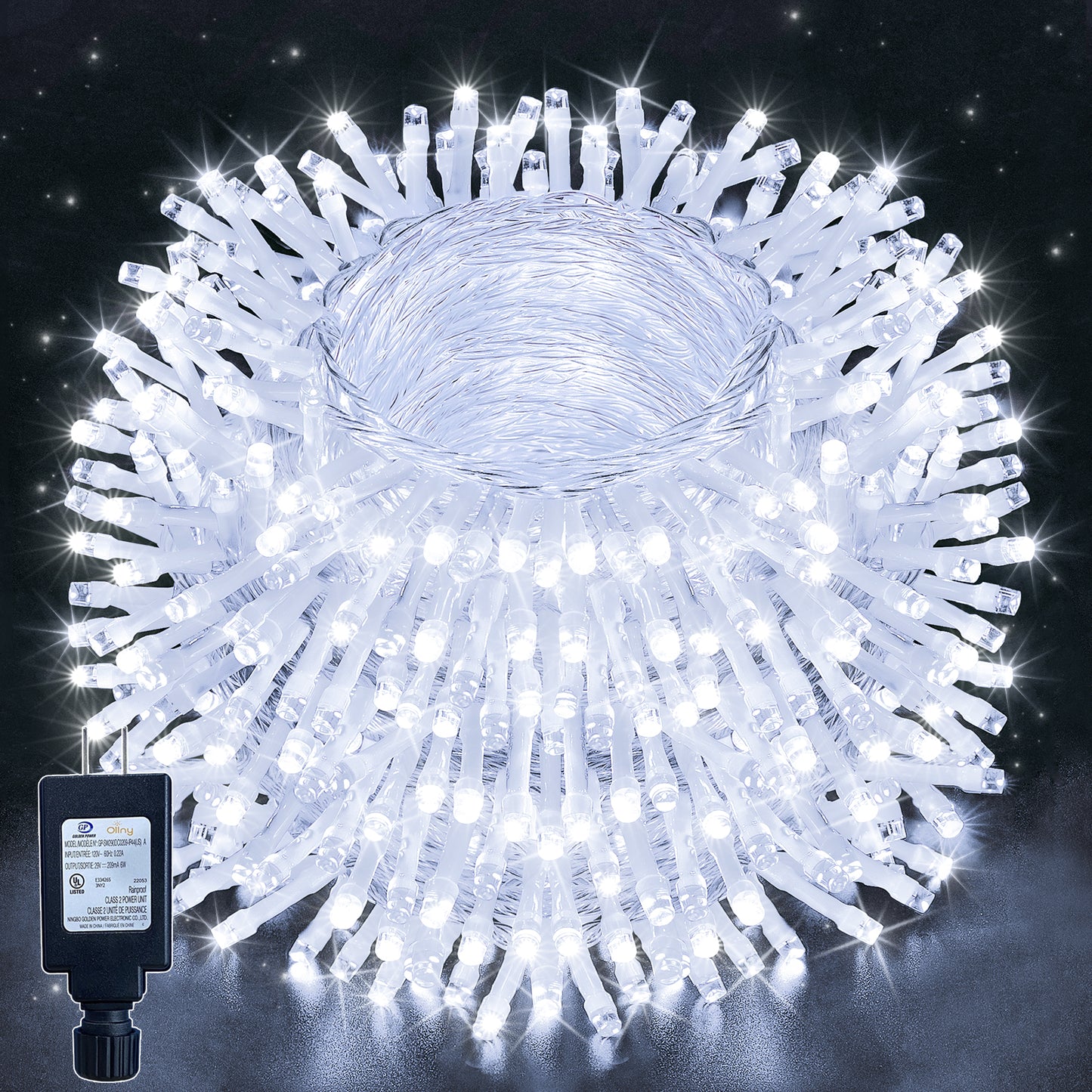 
                  
                    Ollny 66/164ft 200/500 LED Christmas String Lights, 8 Lighting Modes 3 Timing Waterproof Indoor Outdoor Christmas Lights for Holiday Decorations
                  
                