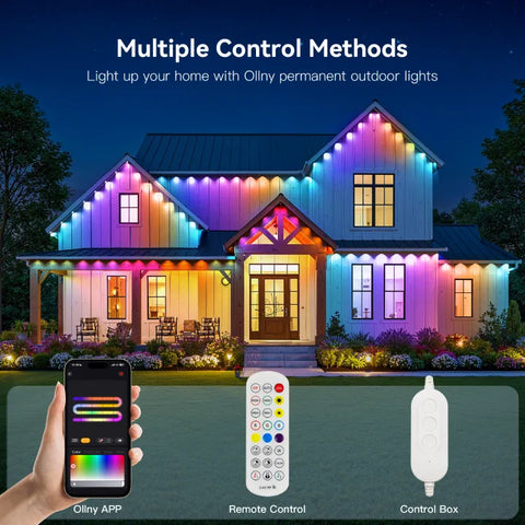 Ollny Smart RGBIC Permanent Outdoor Lights