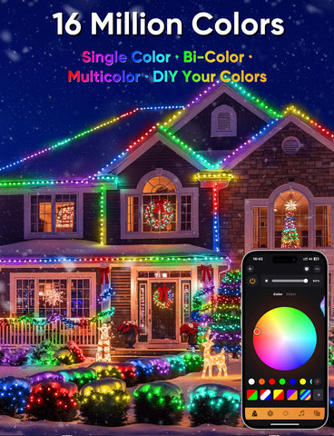 Ollny Smart RGBIC String Lights