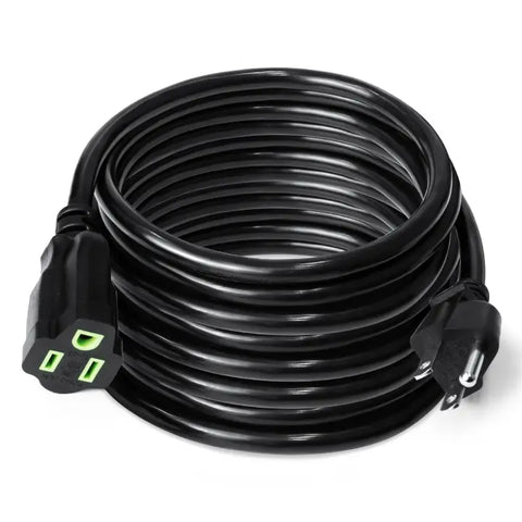 20FT Outdoor Extension Cord for Christmas Lights (AC 125V, 13AMP, 1625W power rated)
