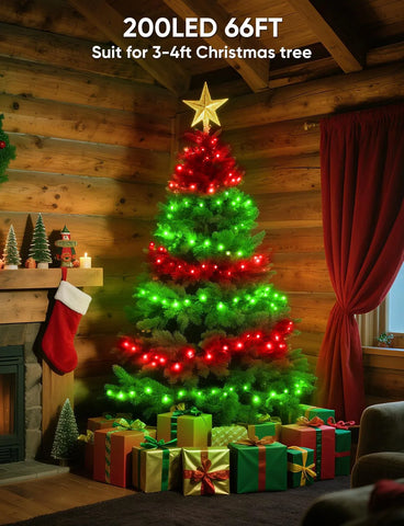 200LED 66FT Christmas tree lights