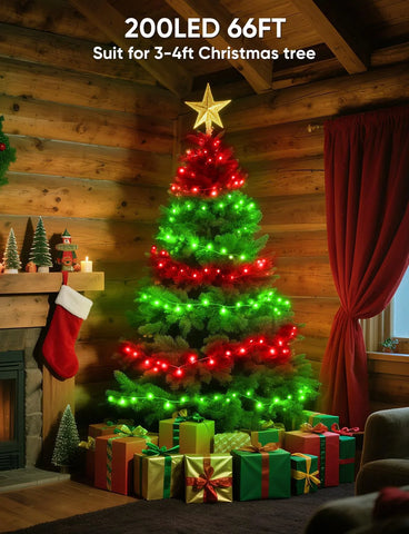 200LED 66FT Christmas tree lights