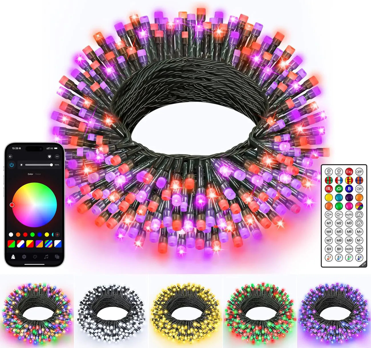 Ollny 200 LED smart lights