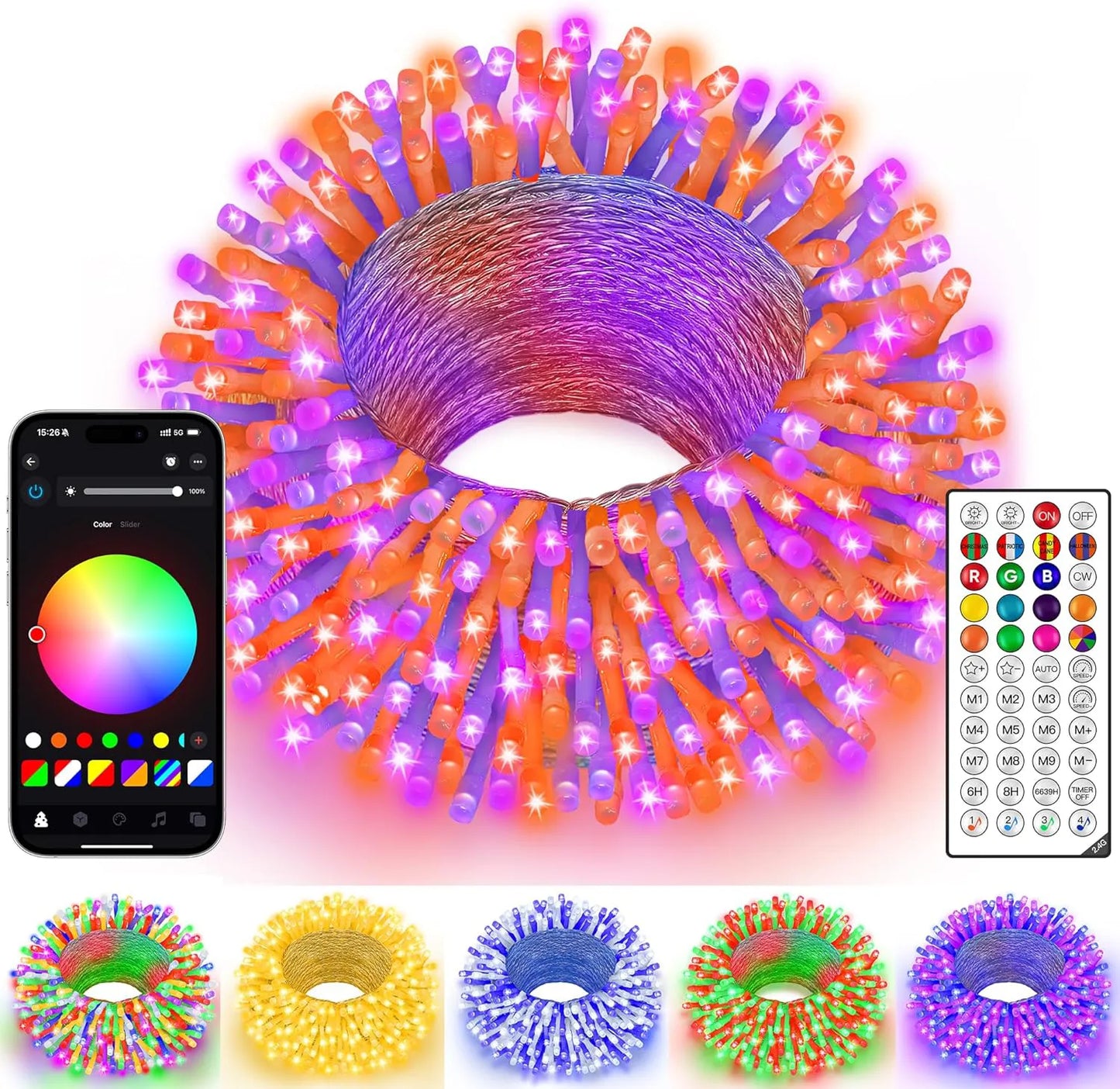 Ollny 200 LED smart lights