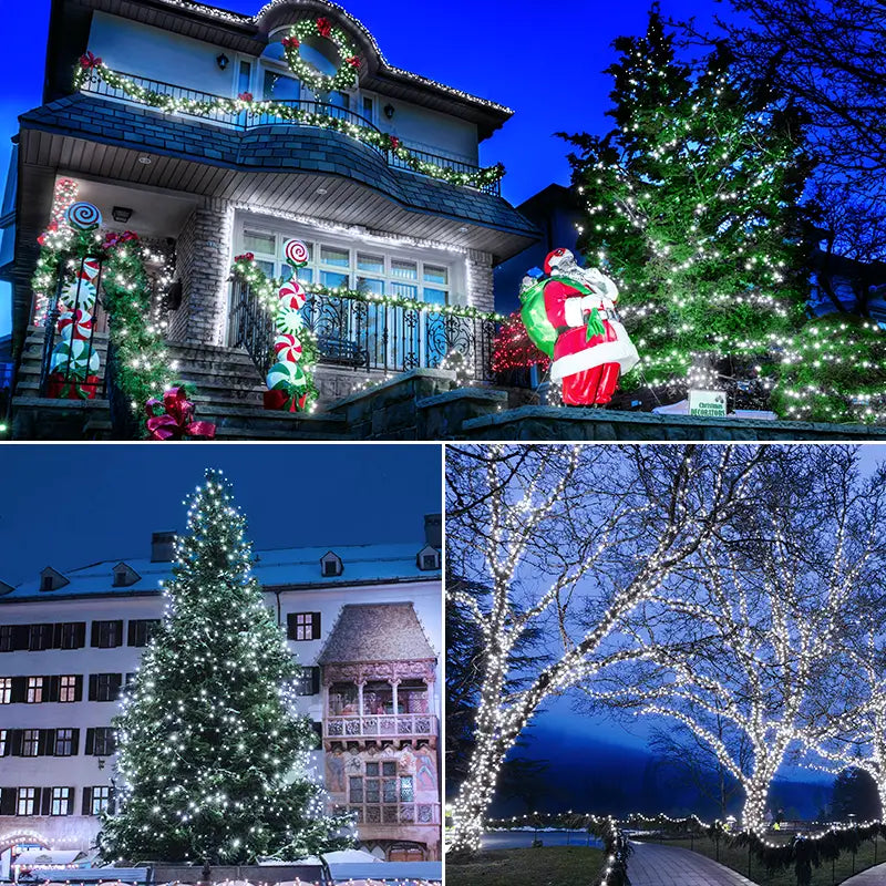 
                  
                    Ollny's 1000 leds cool white Christmas lights for outdoor use
                  
                