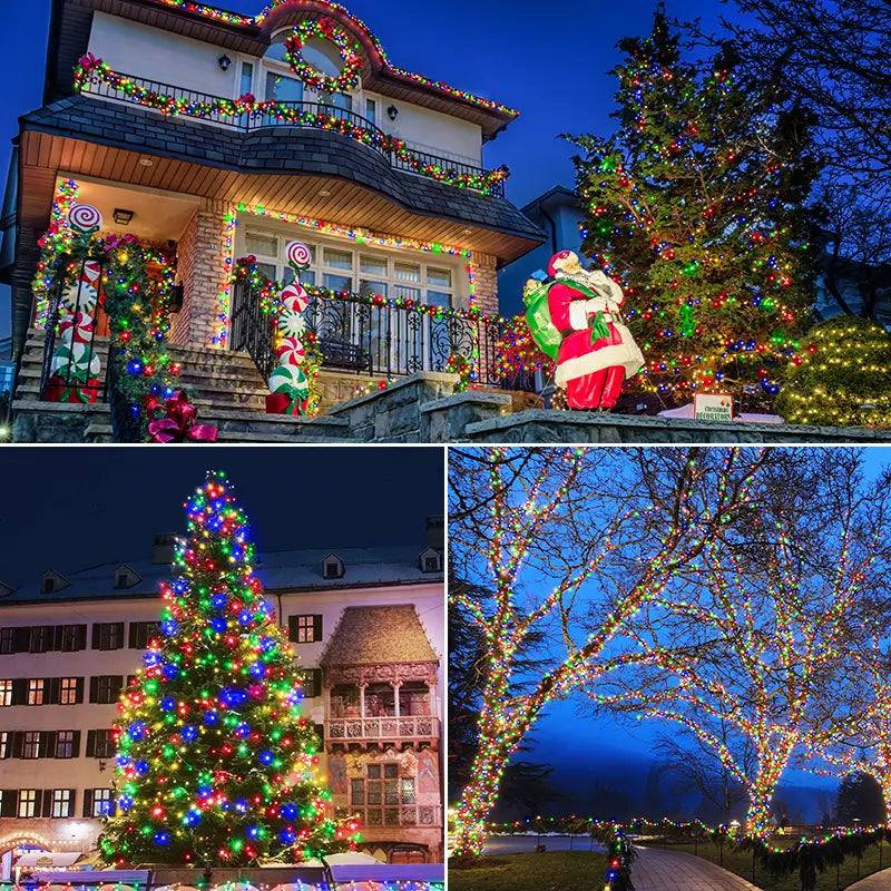 
                  
                    Ollny's 800 leds multicolor IP67 waterproof Christmas lights for outdoor use
                  
                