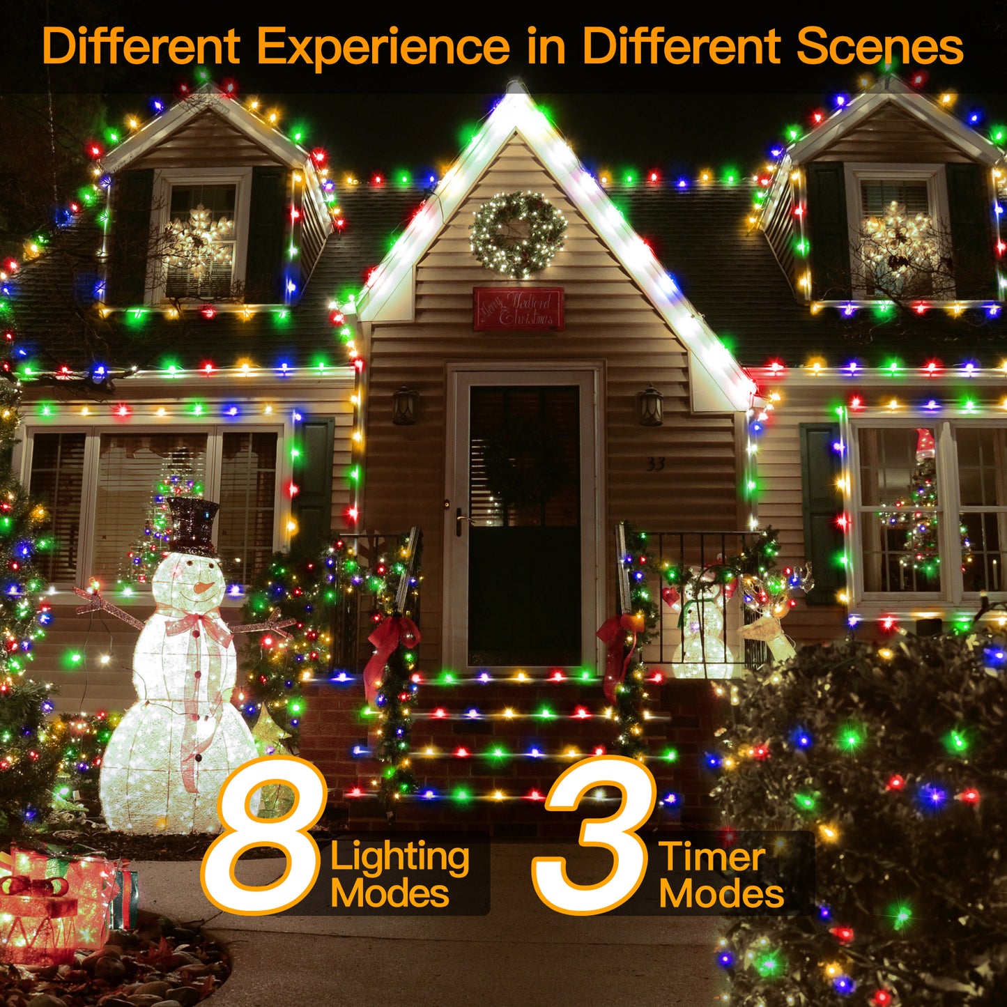 
                  
                    Ollny 600/1000 LED String Lights, 207/338 FT IP67 Weatherproof Plug-in Christmas Lights, 8 Modes Remote Timer Fairy Lights for Yard Party Indoor Outdoor Xmas Decor
                  
                