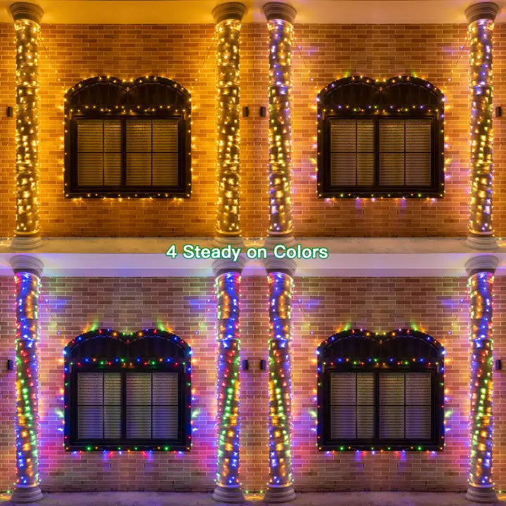 Outdoor String Lights 262FT 640 LED Christmas Fairy Twinkle Lights War – If  you say i do