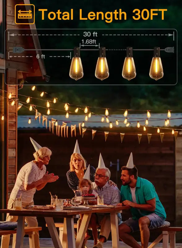 30 ft outdoor string lights