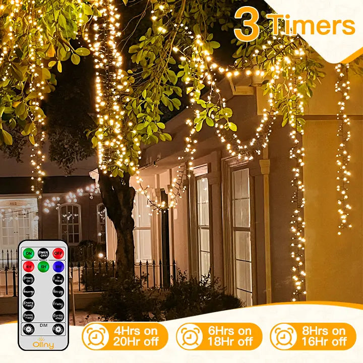 
                  
                    3 timers of Ollny led cluster lights

                  
                