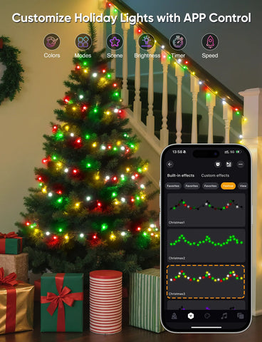 Ollny Smart RGBIC String Lights