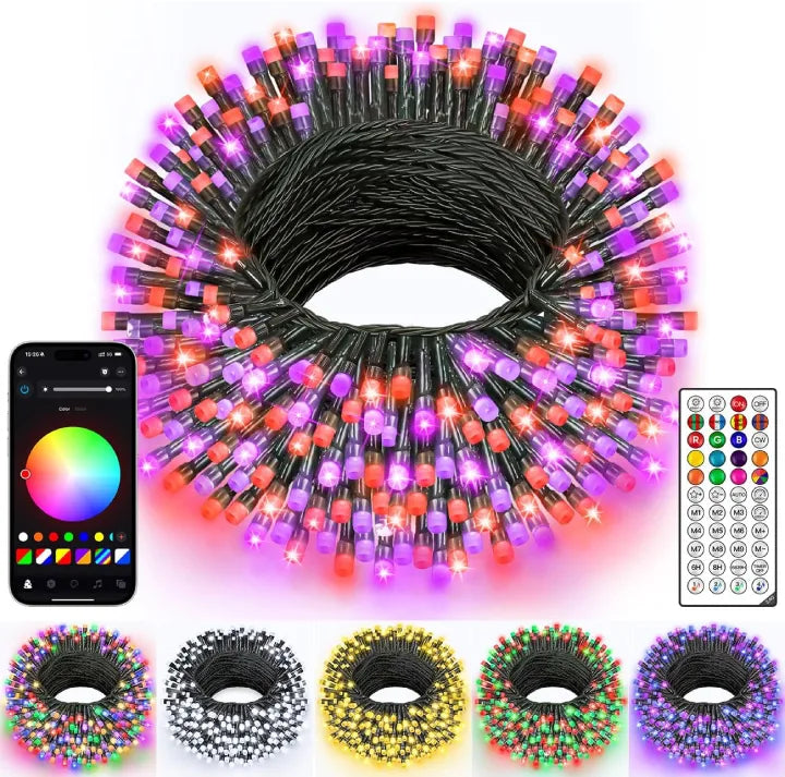 Ollny 400 LED christmas lights with app and remote control