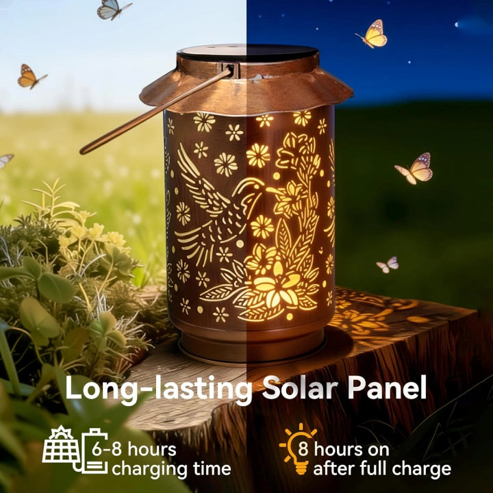 
                  
                    Ollny Hummingbirds Solar Lanterns for Outdoor, Garden, Backyard, Patio(Warm White, IP65 Waterproof)
                  
                