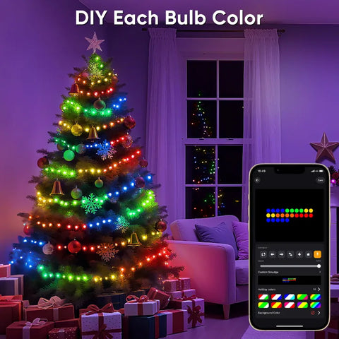 Ollny Smart RGBIC IP67 Waterproof String Lights