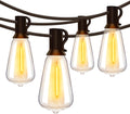 Ollny 160FT ST38 Warm White Outdoor Patio Lights (80 Bulbs, IP45 Waterproof, Connectable, 2200k)