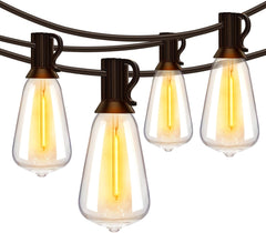 Ollny 160FT ST38 Warm White Outdoor Patio Lights (80 Bulbs, IP45 Waterproof, Connectable, 2200k)