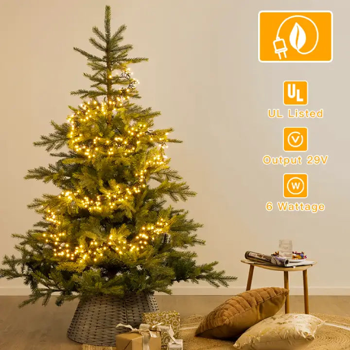 
                  
                    Ollny's 1000 leds warm white Christmas cluster lights are safe to touch
                  
                