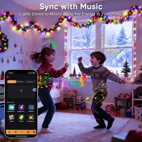 Ollny Smart RGBIC IP67 Waterproof String Lights