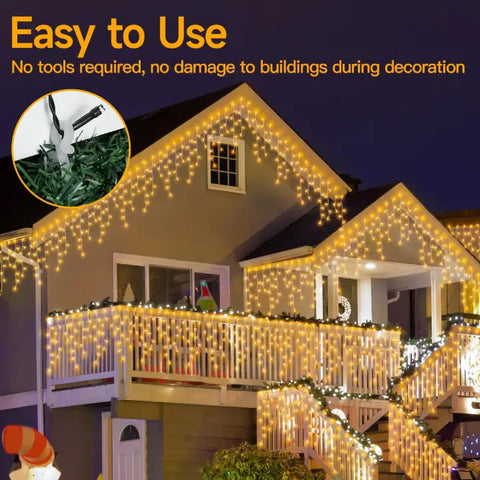 120 PCS Christmas Light Gutter Clips for Outside, Shingle, Roof