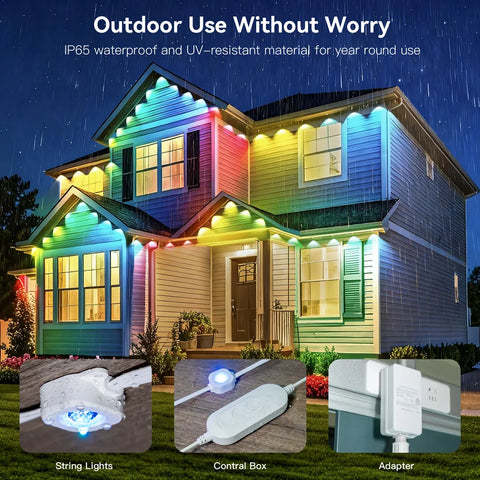 Ollny Smart RGBIC Permanent Outdoor Lights
