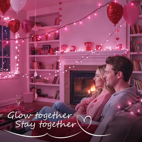 Ollny 200 LED 66ft Christmas RGB String Lights (Green Cable, Connectable, 130 Modes)