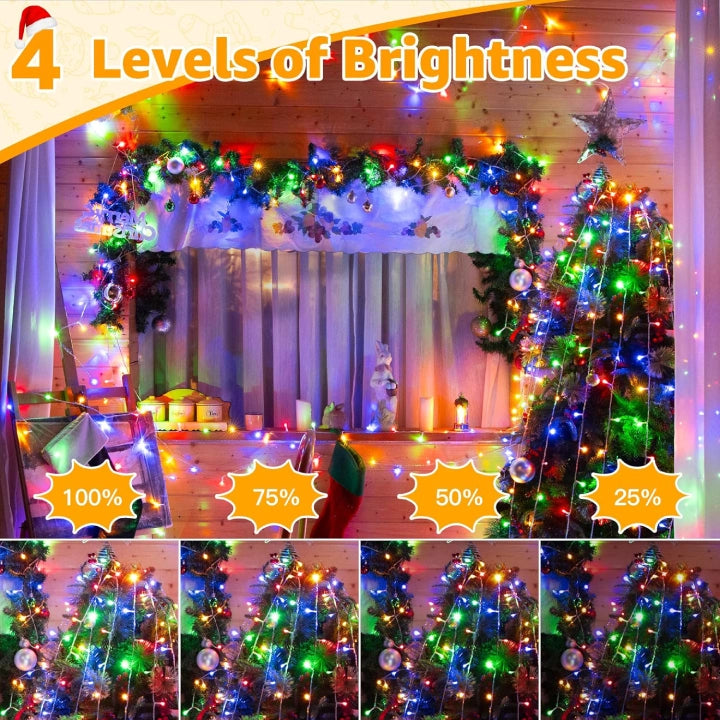 
                  
                    Ollny 800 LED 262ft Multicolor Christmas String Lights (Clear Cable, Plug in, 8 Modes, IP44 Waterproof)
                  
                